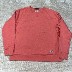 Women’s Carhartt Relaxed Fit Midweight Crewneck Pullover Sweater size XL
